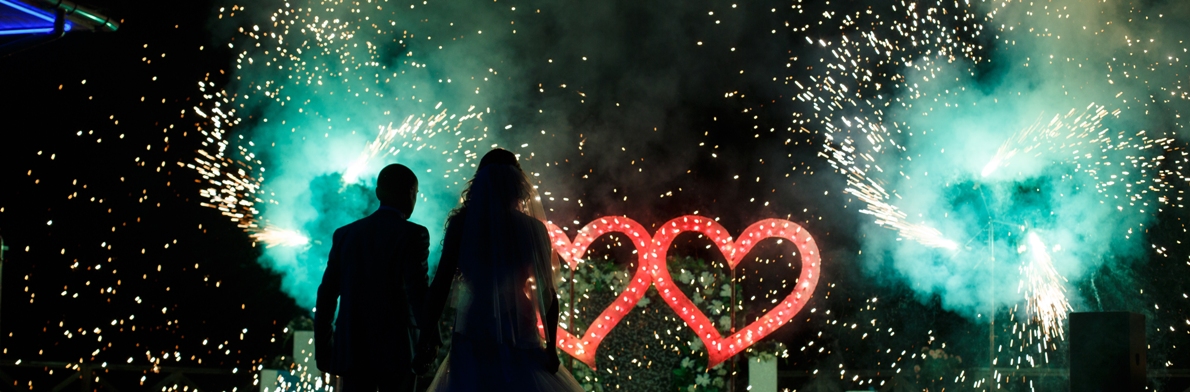 Fireworks to music page banner